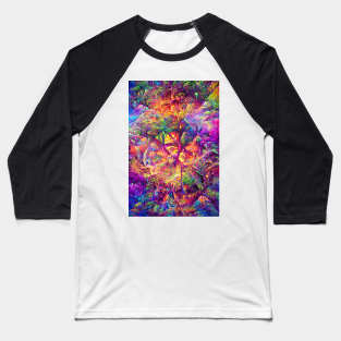 Psychedelic Jungle Baseball T-Shirt